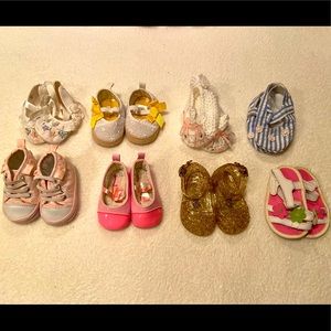 Newborn baby girl shoes, 0-3 Months